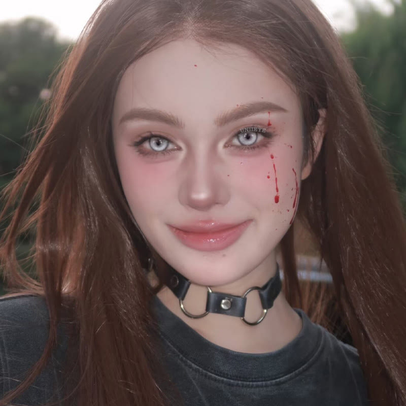 Uniieye Cyber Grey Cosplay Colored Contact Lenses | 6 Months | 1 Day-UNIIEYE