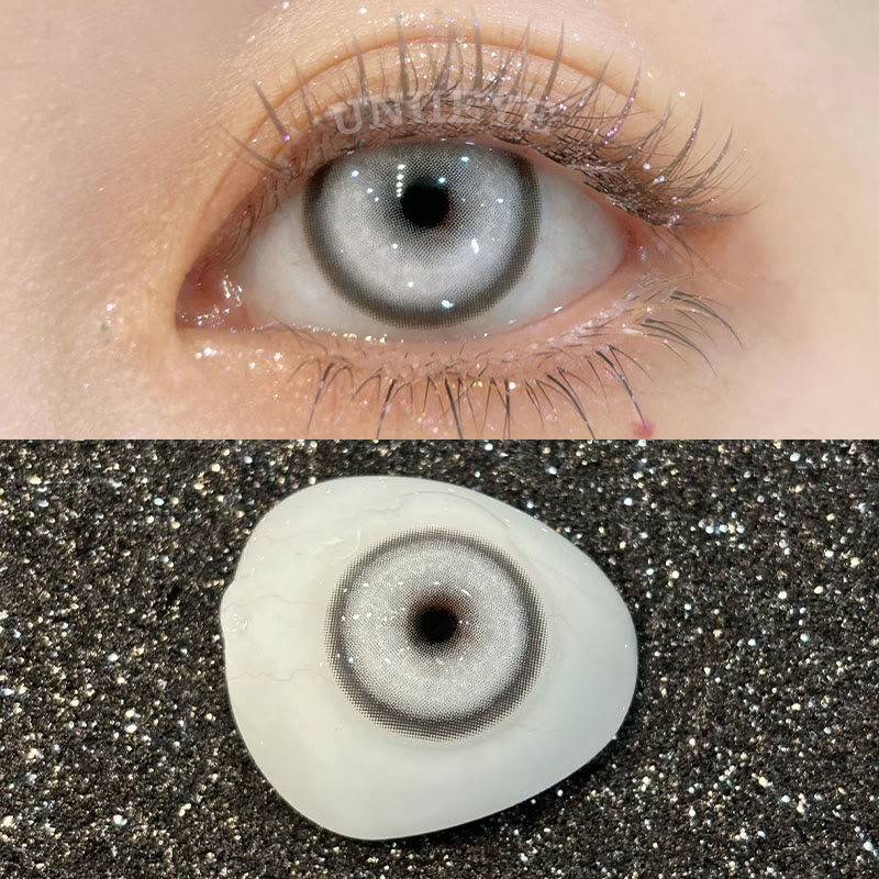 Uniieye Cyber Grey Cosplay Colored Contact Lenses | 6 Months | 1 Day-UNIIEYE