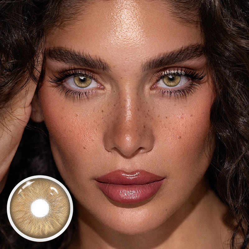 Uniieye Mint Brown Prescription Colored Contact Lenses