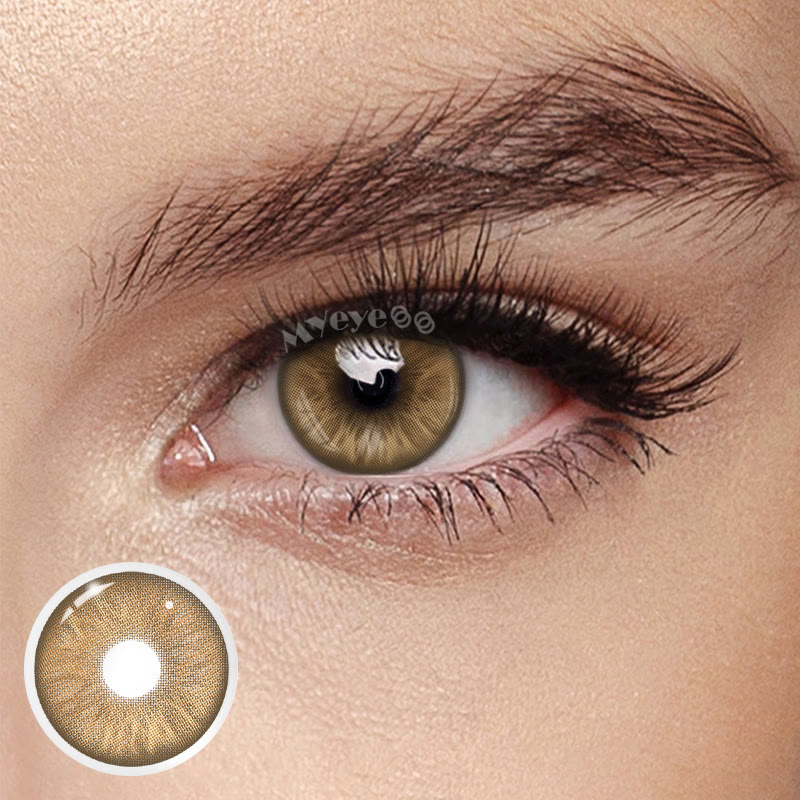 Uniieye Mint Brown Prescription Colored Contact Lenses