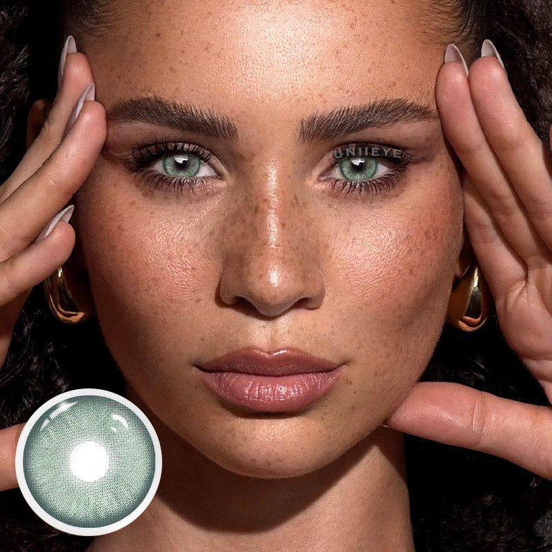 Uniieye Mint Green Prescription Colored Contact Lenses