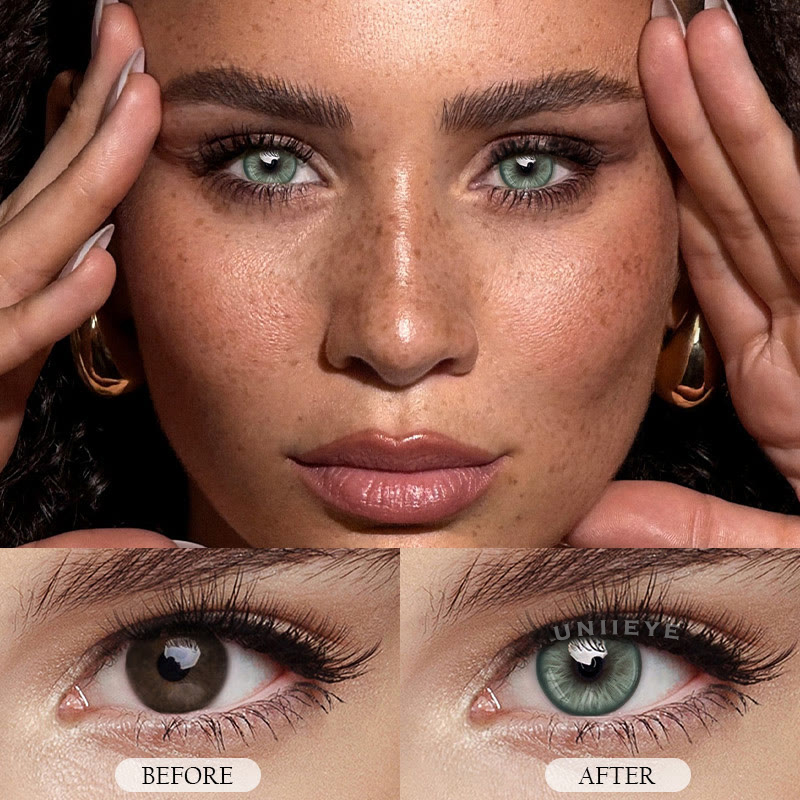 Uniieye Mint Green Prescription Colored Contact Lenses