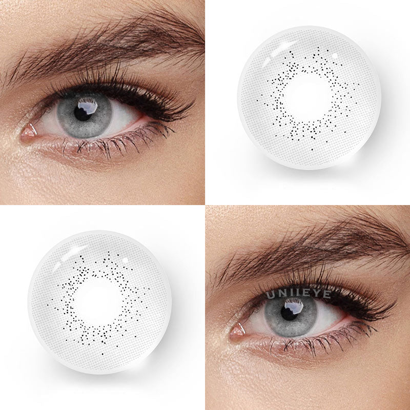 Uniieye Ocean Grey Prescription Colored Contact Lenses