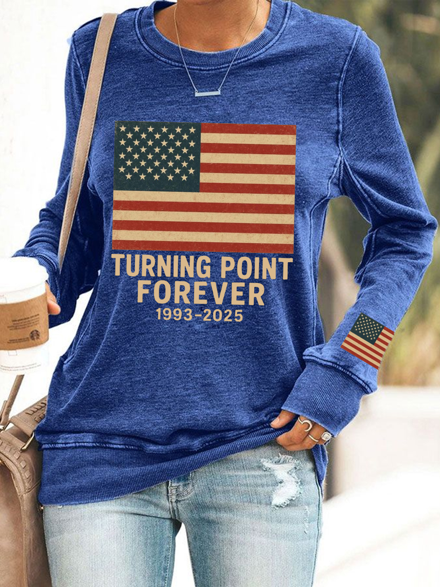 Women's TP Forever Print Sweatshirt-America250