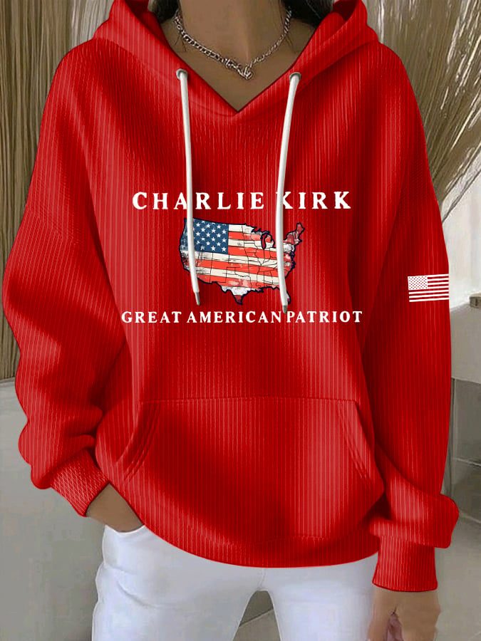Women's Great American Patriotic Print Casual Sweatshirt-America250