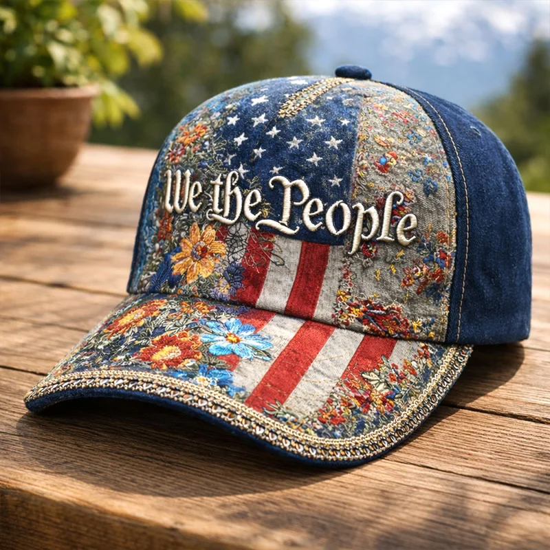 🏆Hand-Embroidered Artisan Cap💖US 250th Anniversary Casual Hat-America250