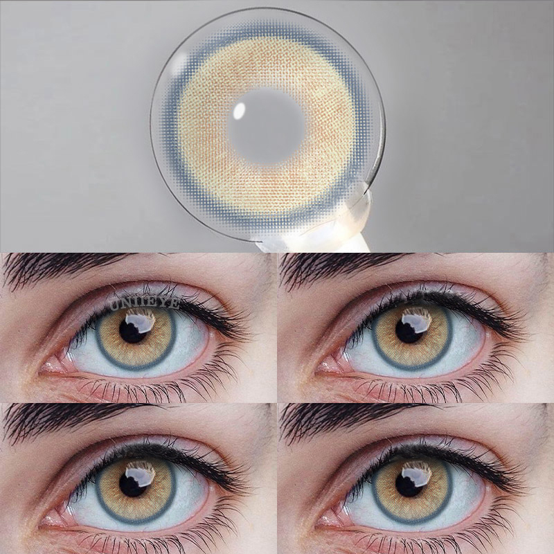 Uniieye Genshin Moon Brown Prescription Colored Contact Lenses-UNIIEYE