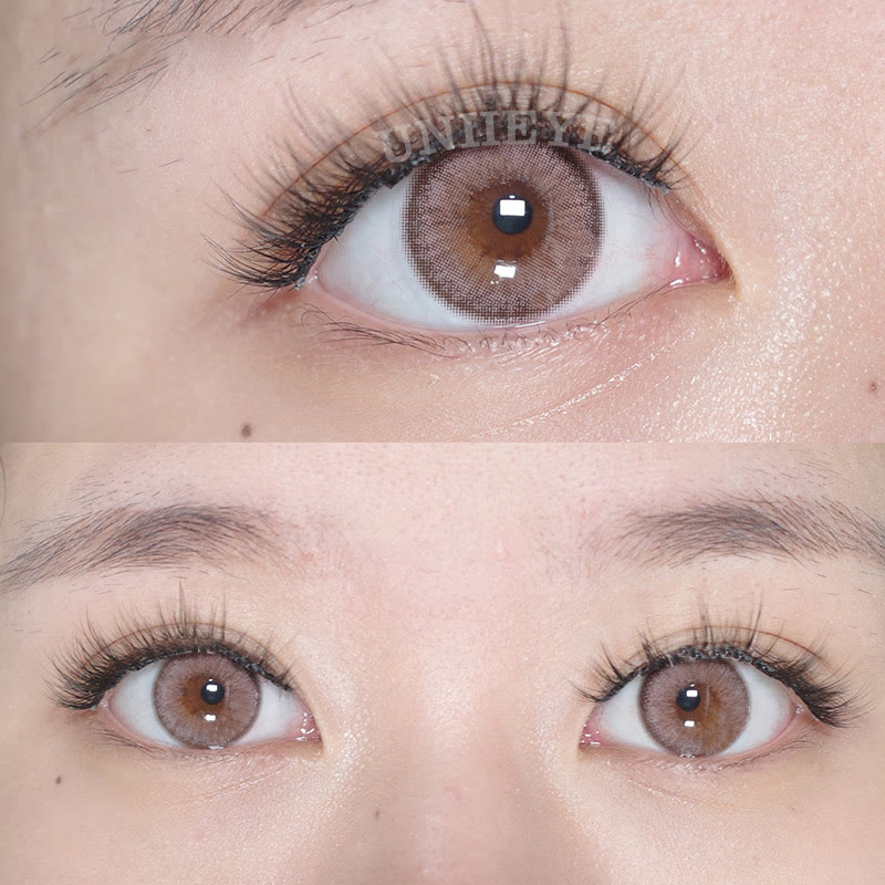 Uniieye Deepwater Zone Brown Prescription Colored Contact Lenses-UNIIEYE