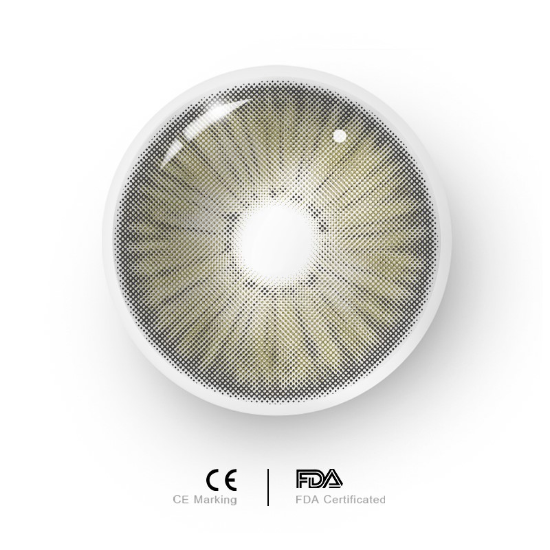 Uniieye New York II Appeal Grey Brown Prescription Colored Contact Lenses