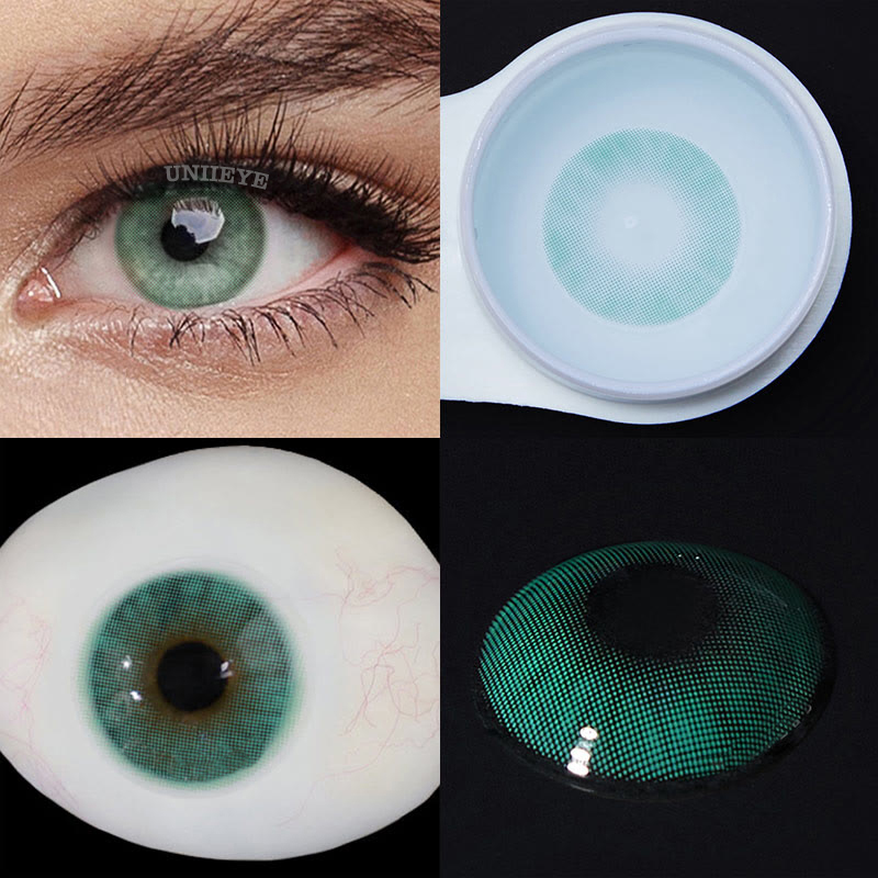 Uniieye Hidrocor II Verde Prescription Colored Contact Lenses-UNIIEYE