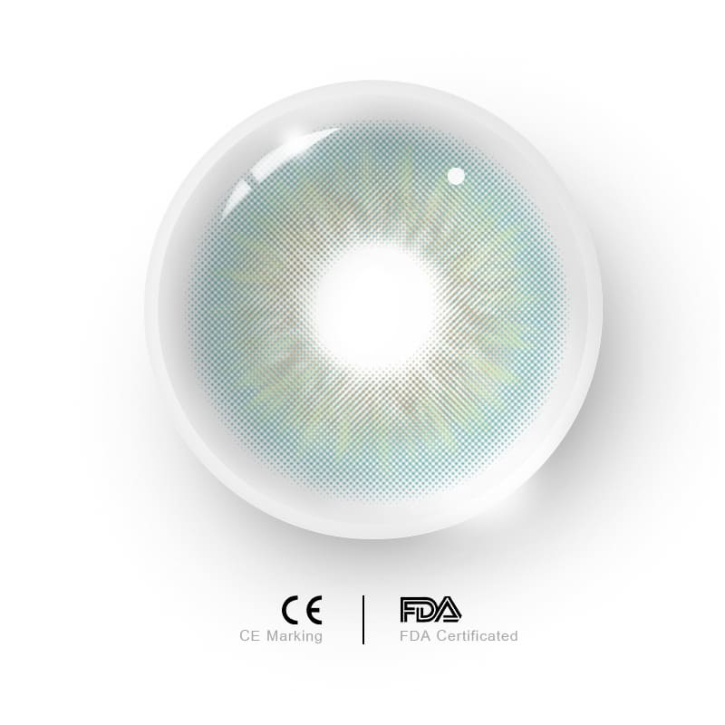 Uniieye Sin Green Prescription Men Colored Contact Lenses