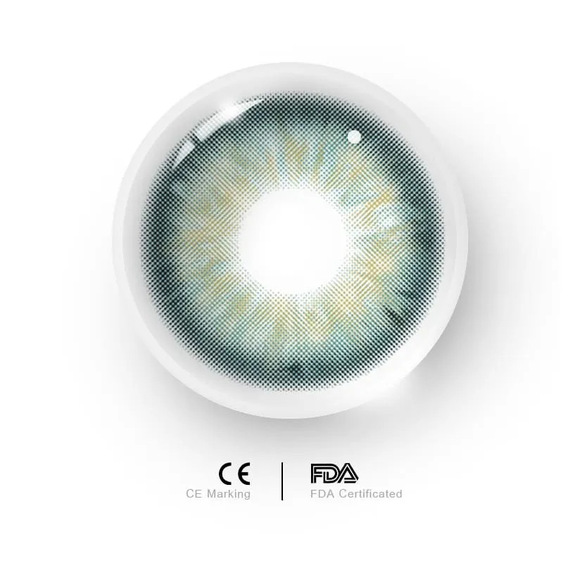 Uniieye Aegean Sea II Green Prescription Colored Contact Lenses
