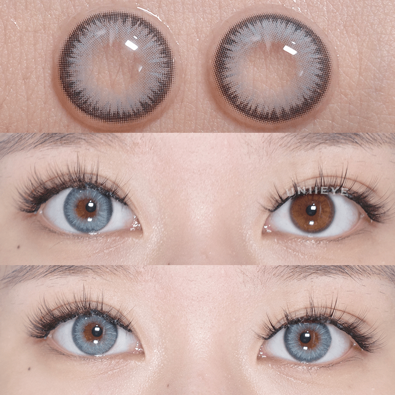 Uniieye Y2K Boho Blue Prescription Colored Contact Lenses