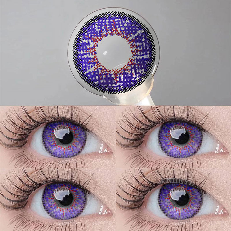Uniieye Magic Hour Vika Violet Prescription Colored Contact Lenses-UNIIEYE