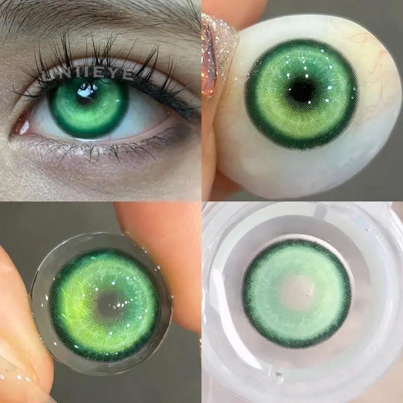 Uniieye Cyber Green Prescription Cosplay Colored Contact Lenses | 6 Months