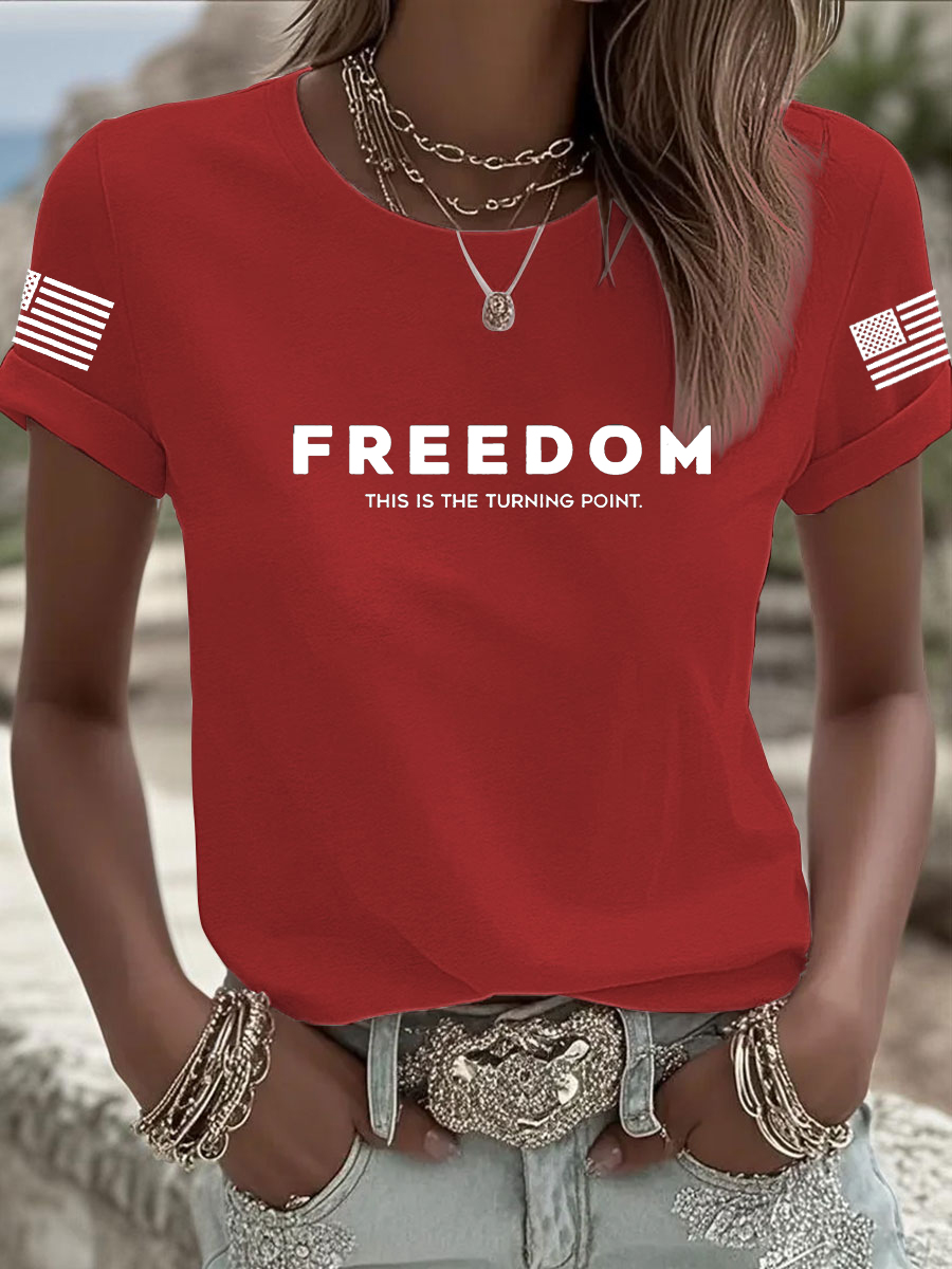 Women's Freedom Is Not Free This is the TP R.I.P C.K Short Sleeve T-shirt-America250