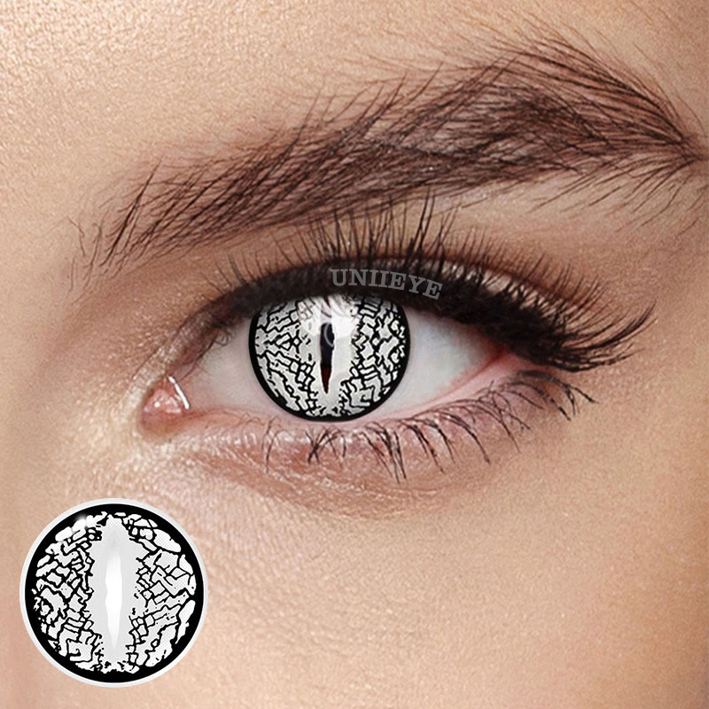 Uniieye Blind Lizard Eye Sliver Cosplay Colored Contact Lenses-UNIIEYE