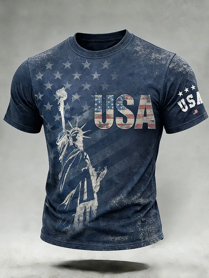 Men's America 250  Print Casuasl T-Shirt-America250