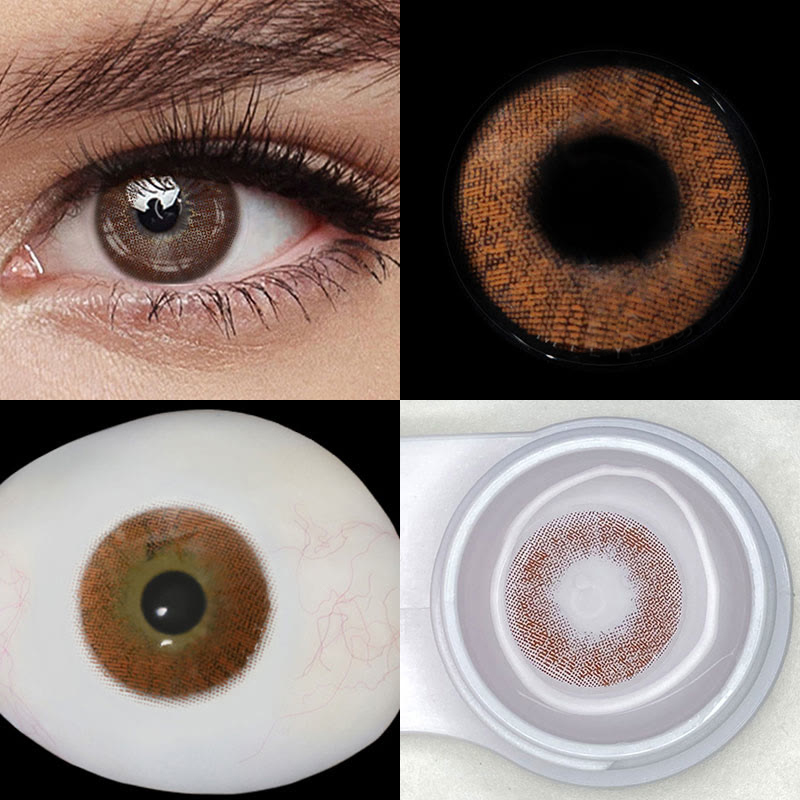 Uniieye Queen Brown Prescription Colored Contact Lenses-UNIIEYE