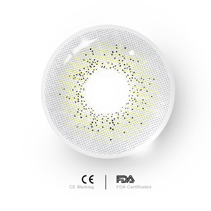 Uniieye Ocean Cyan-Grey Prescription Men Colored Contact Lenses