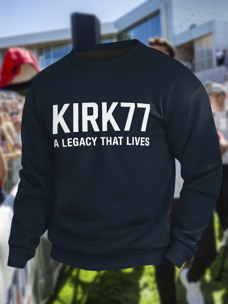 Men's Kirk77 A Legacy That Lives Crew Neck Sweatshirt-America250