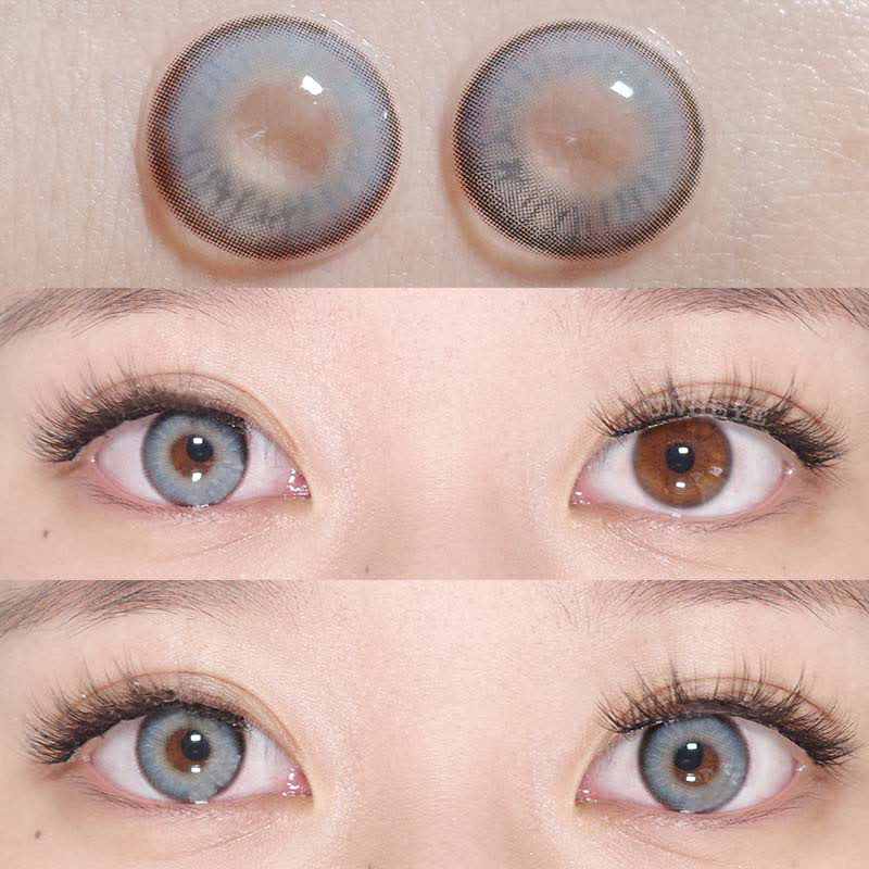 Uniieye Chanel Lady Himalaya Blue Prescription Colored Contact Lenses-UNIIEYE
