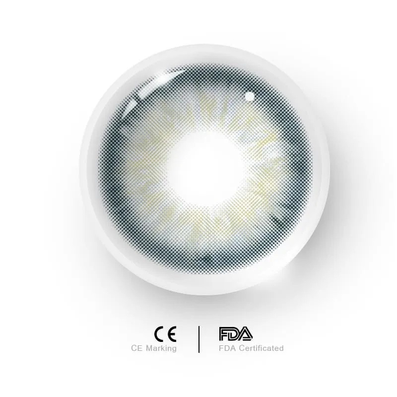 Uniieye Aegean Sea II Grey Prescription Colored Contact Lenses