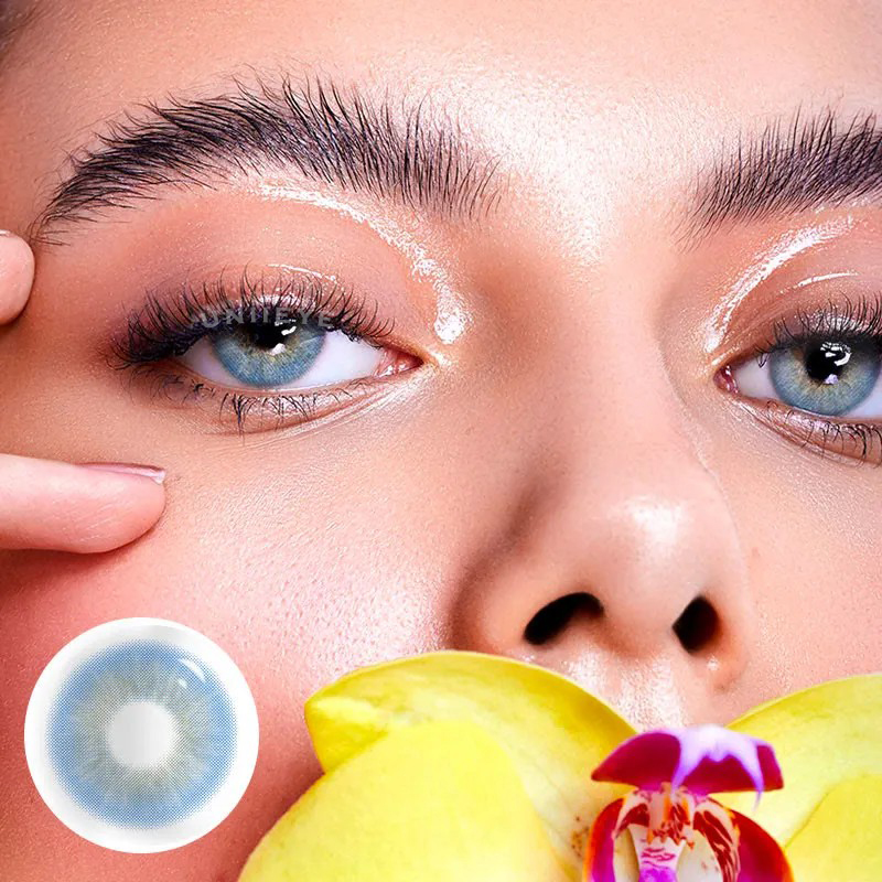 Uniieye Sin Blue Prescription Colored Contact Lenses
