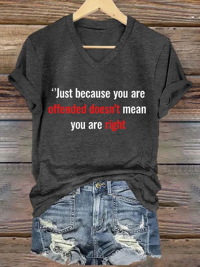 Women's Commemorative Print V Neck T-shirt-America250