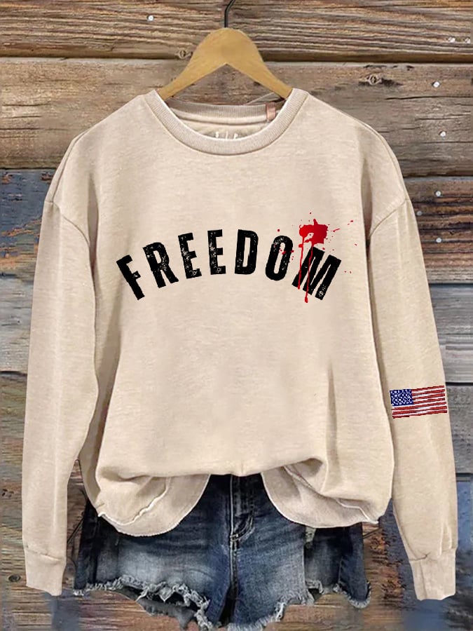 Women's Hot Casual Printed Sweatshirt-America250