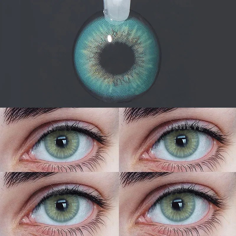 Uniieye Sin Green Prescription Colored Contact Lenses
