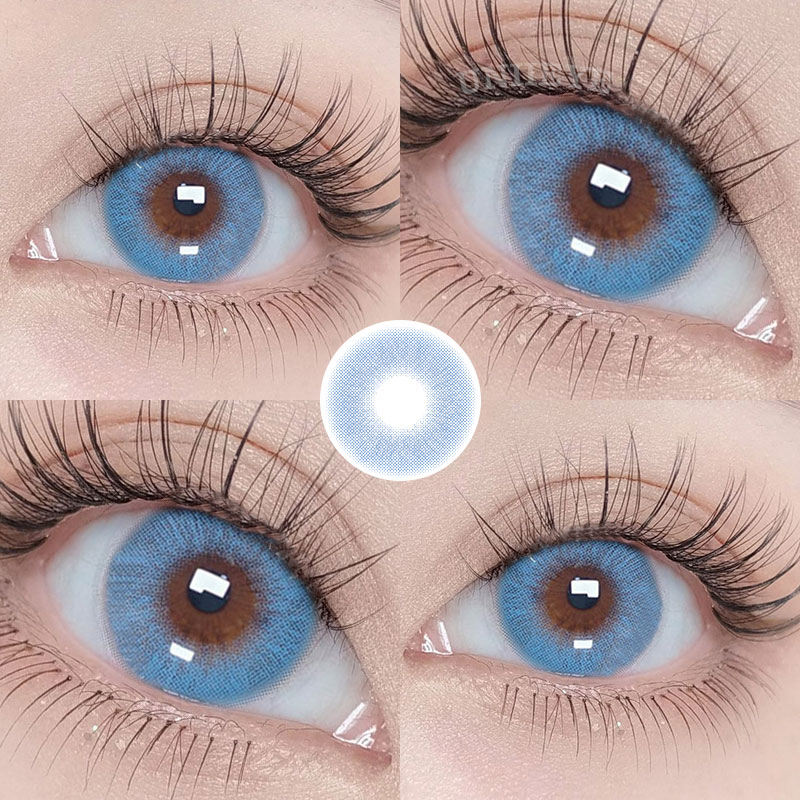 Uniieye Queen Blue Prescription Colored Contact Lenses-UNIIEYE