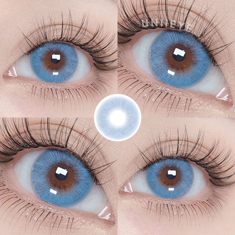 Uniieye Queen Blue Prescription Men Colored Contact Lenses