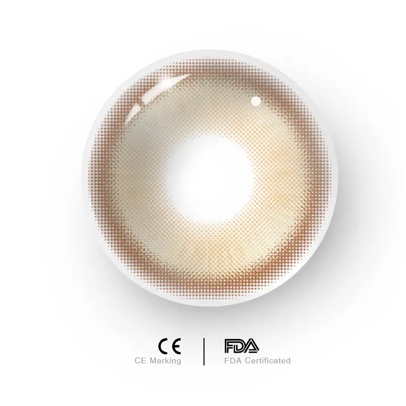 Uniieye Magic Coral Gold Brown Prescription Colored Contact Lenses