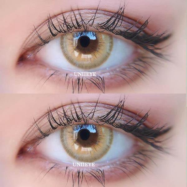 Uniieye LA Girl Brown Prescription Colored Contact Lenses