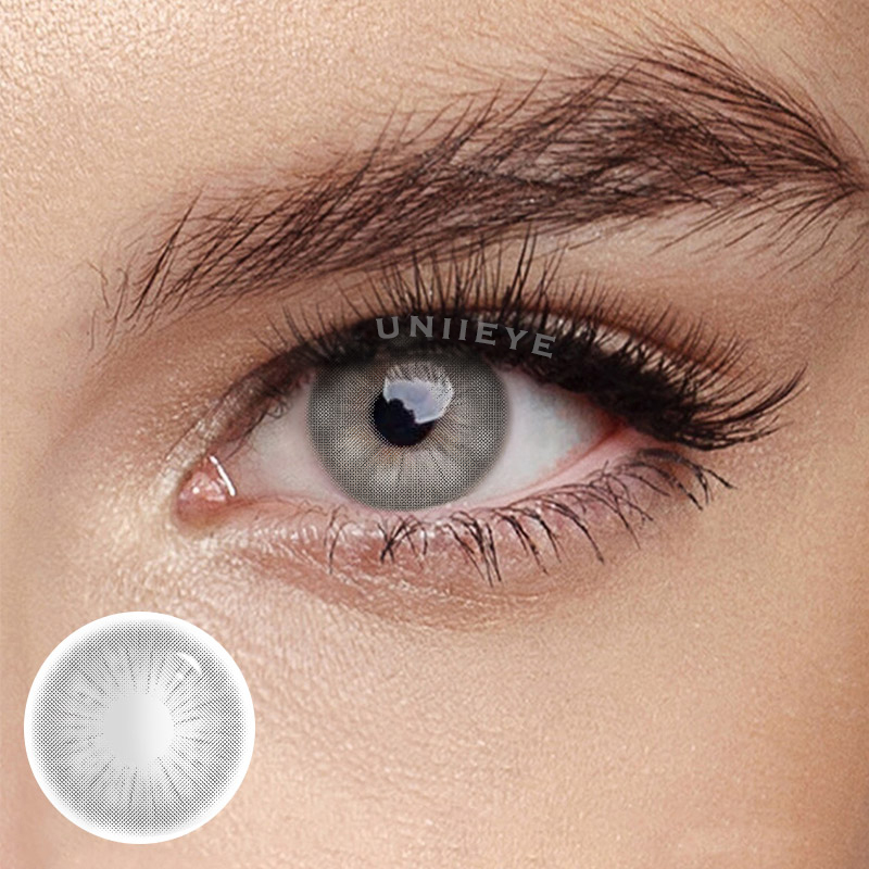 Uniieye Rome Times Grey Prescription Colored Contact Lenses