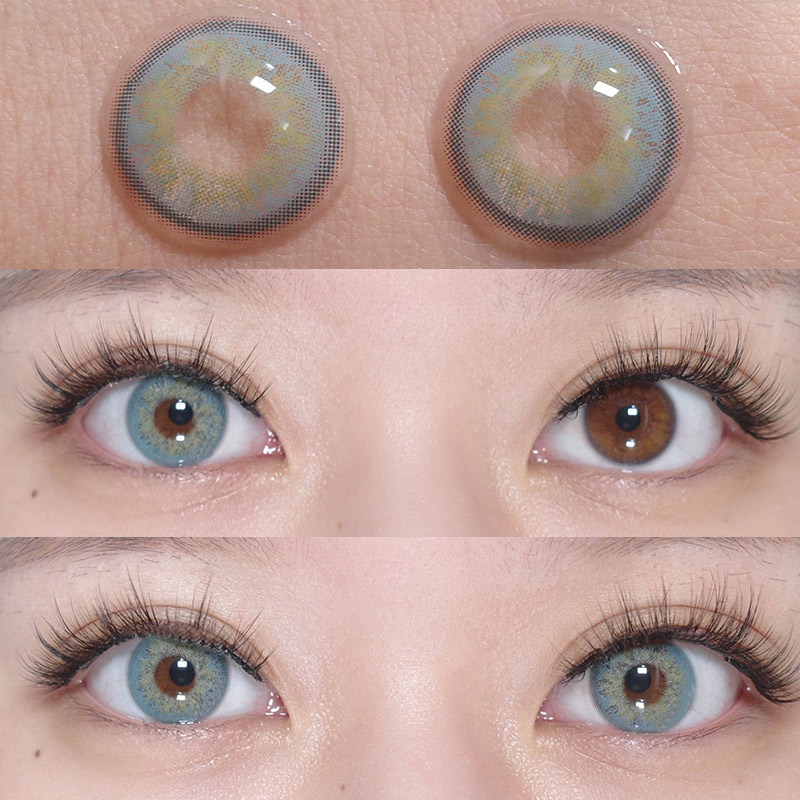 Uniieye Russian Girl Blue Prescription Colored Contact Lenses-UNIIEYE