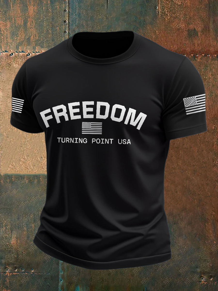 Men's TP USA Flag Printed T-shirt-America250