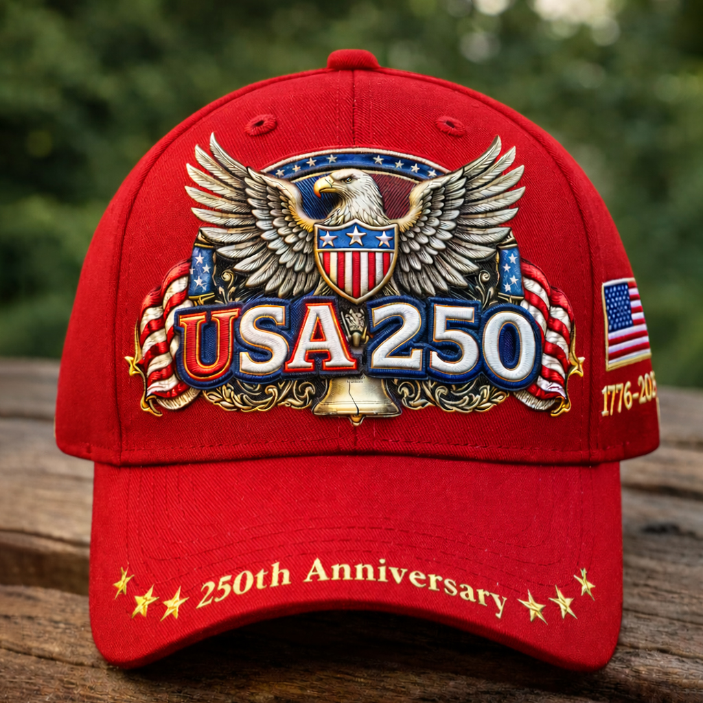 US 250th Anniversary Printed Casual Hat-America250
