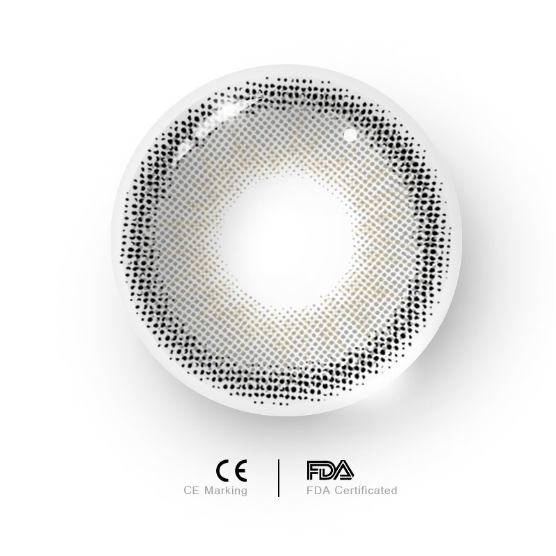 Uniieye Futurism Orgasm Moonbeam Grey Prescription Colored Contact Lenses-UNIIEYE