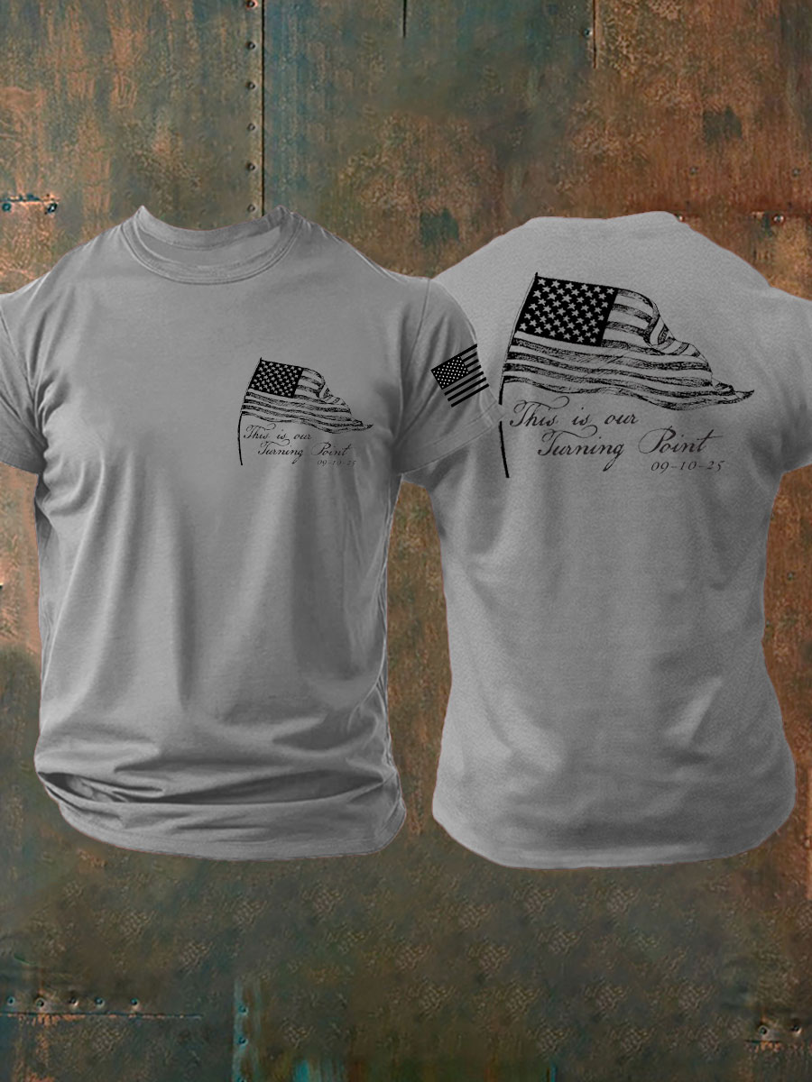 Men's C.K TP  imitation cotton short-sleeved T-shirt-America250