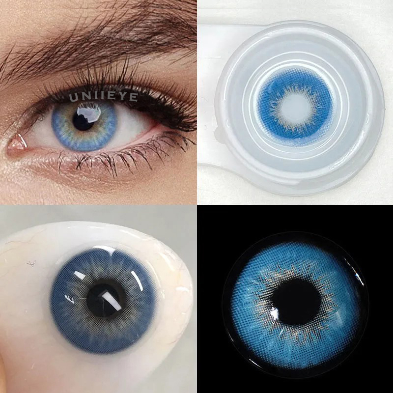 Uniieye Sin Blue Prescription Colored Contact Lenses
