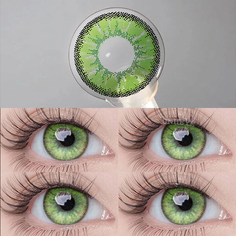 Uniieye Wild Nature Green Prescription Colored Contact Lenses-UNIIEYE