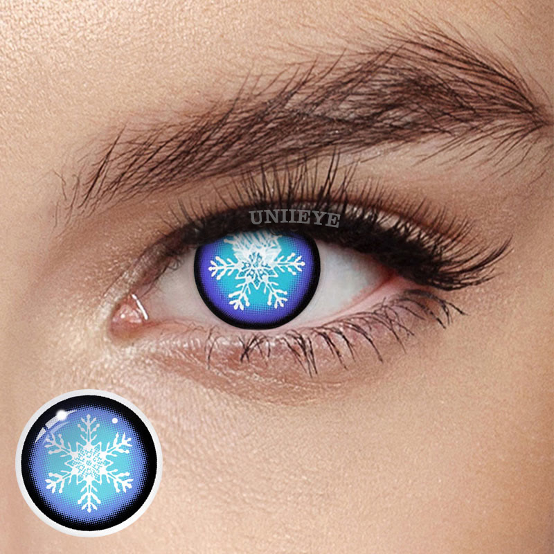 Uniieye Blind Snowflake Cosplay Colored Contact Lenses-UNIIEYE