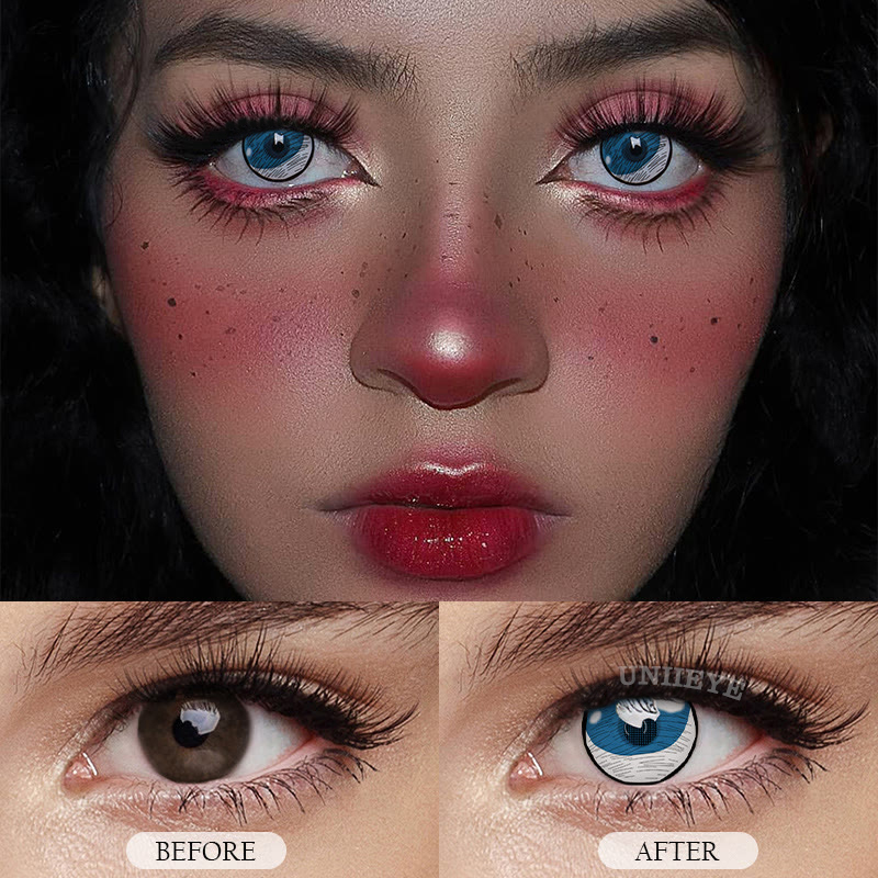 Uniieye Blind Kumooni Cosplay Colored Contact Lenses-UNIIEYE