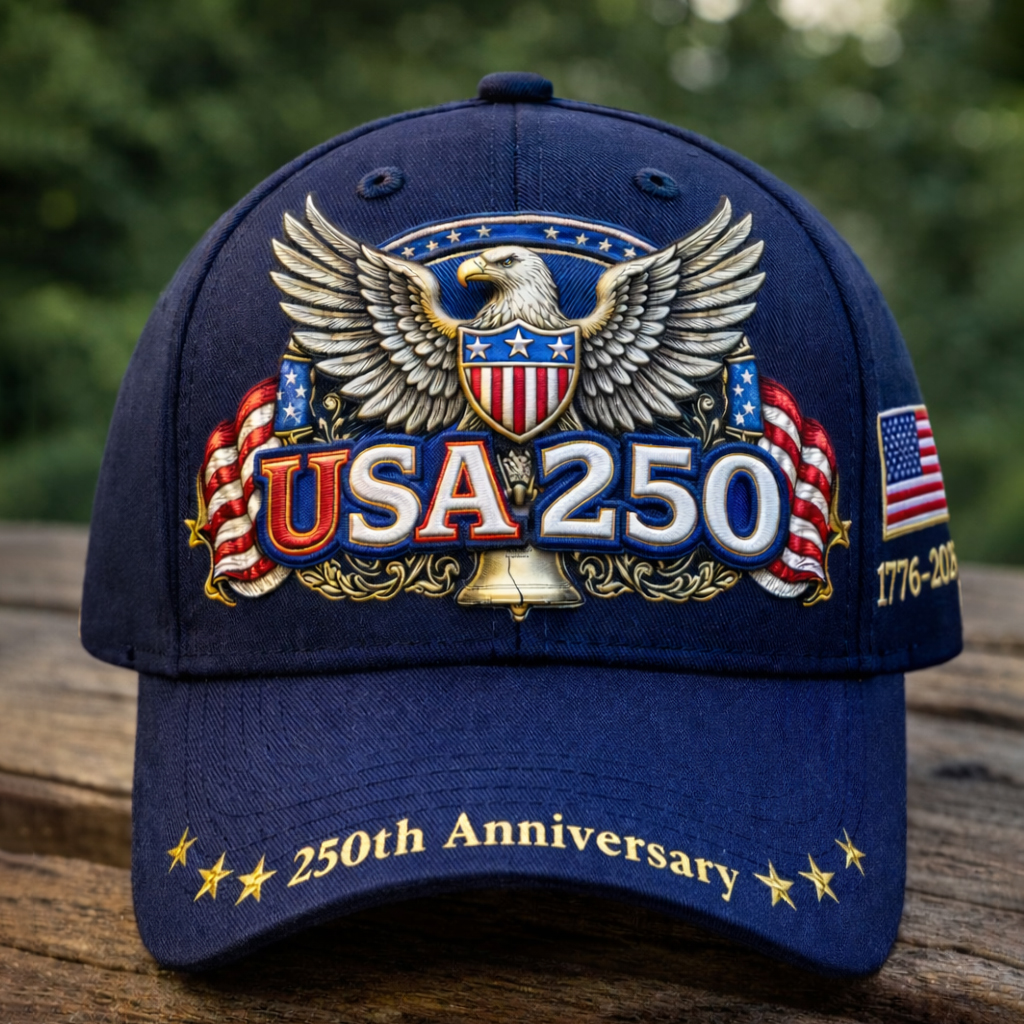 US 250th Anniversary Printed Casual Hat-America250