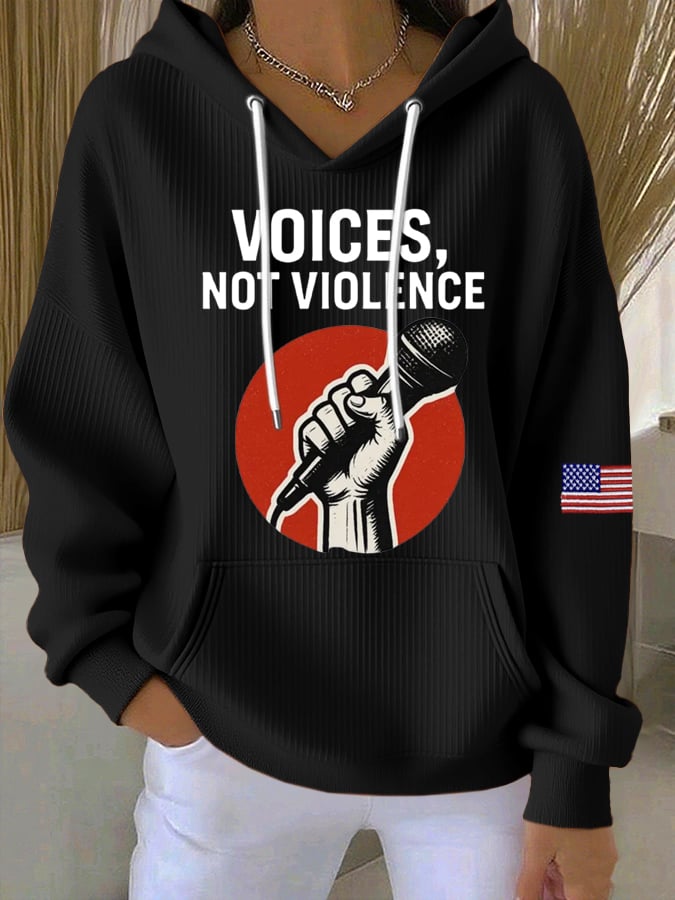 Women's Commemorative Print Casual Hoodie-America250