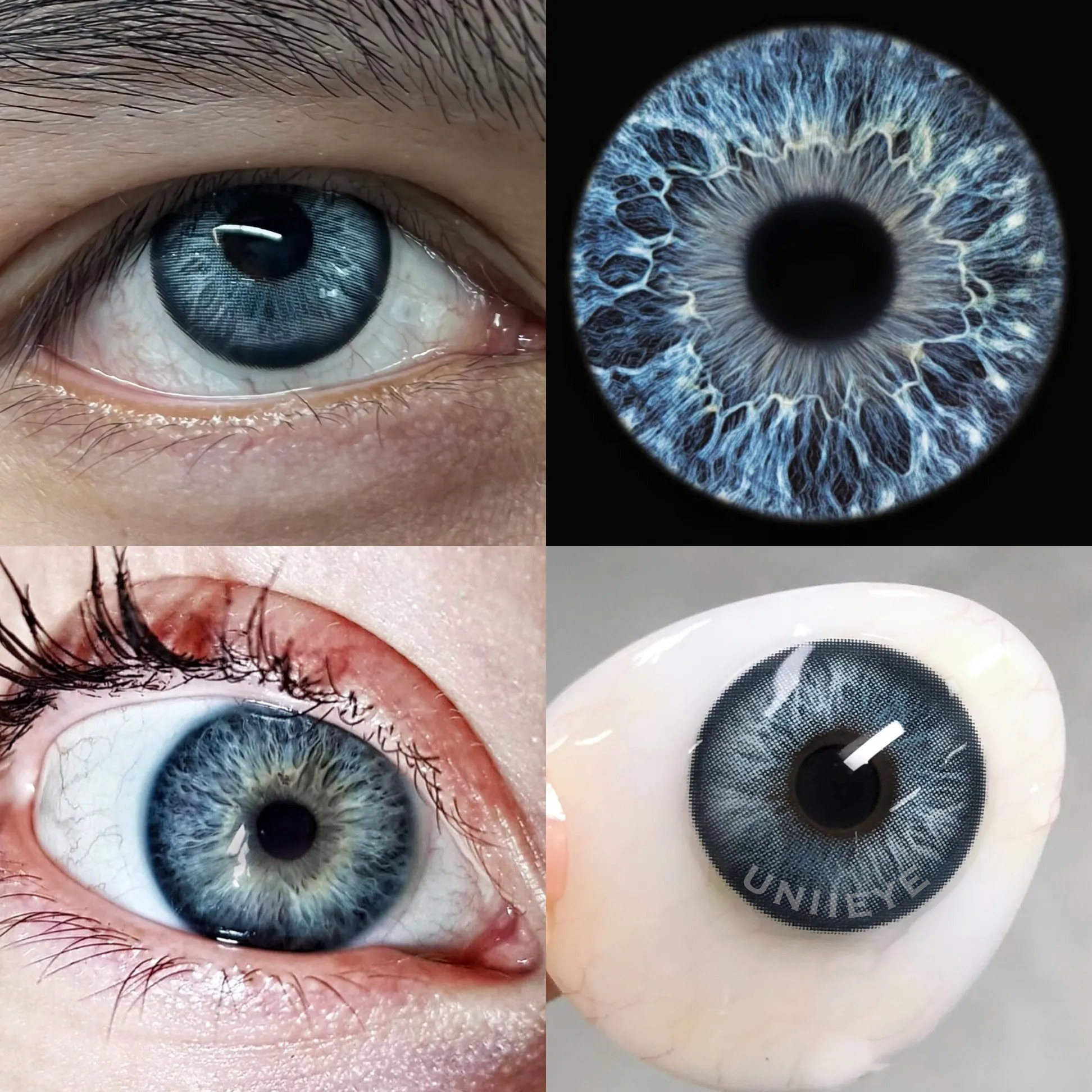 Uniieye Barbie Taylor Blue Prescription Colored Contact Lenses