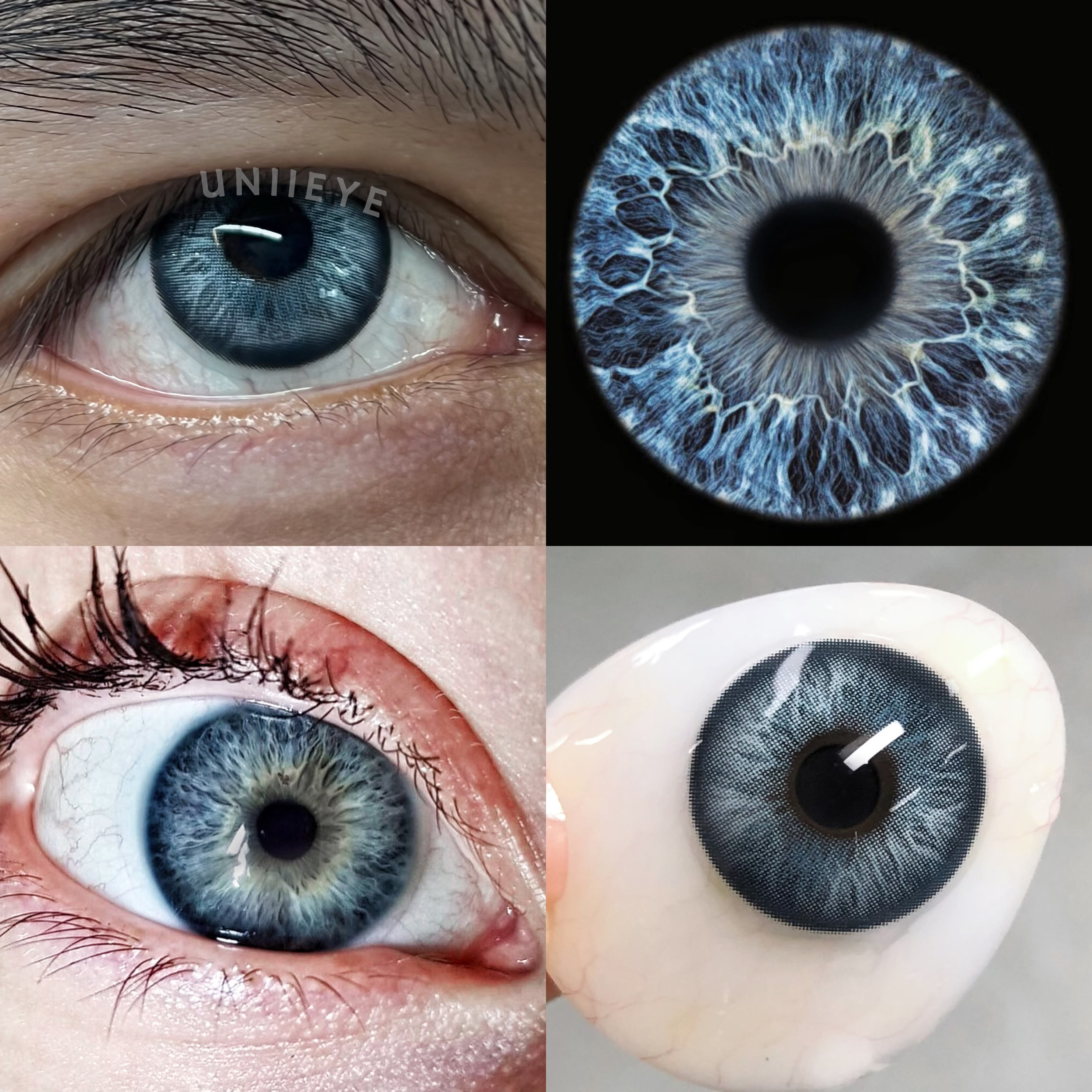 Uniieye Barbie Taylor Blue Prescription Men Colored Contact Lenses