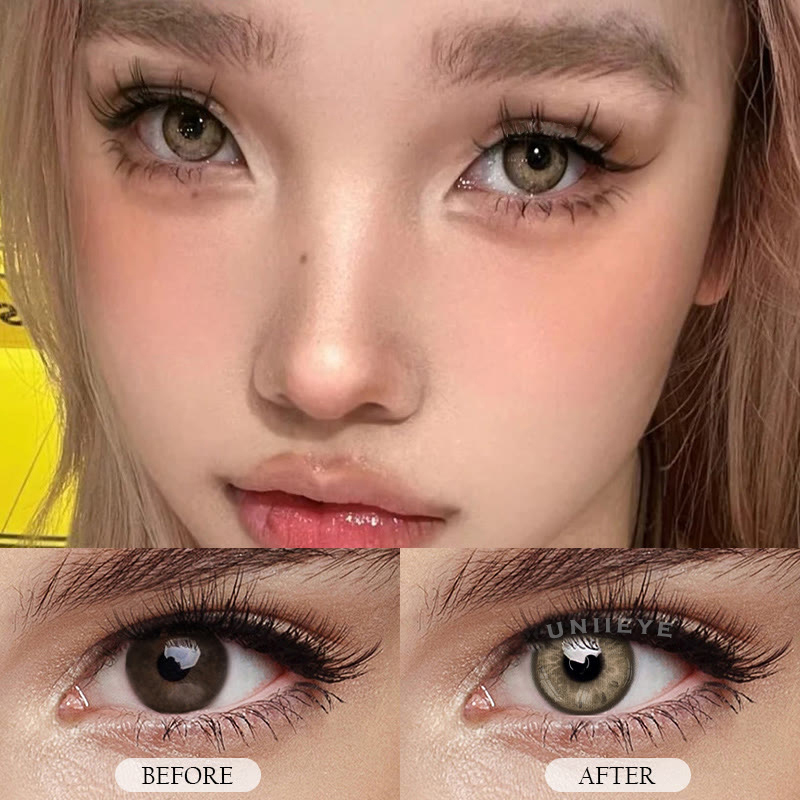 Uniieye Wildcat Iris Brown Colored Contact Lenses
